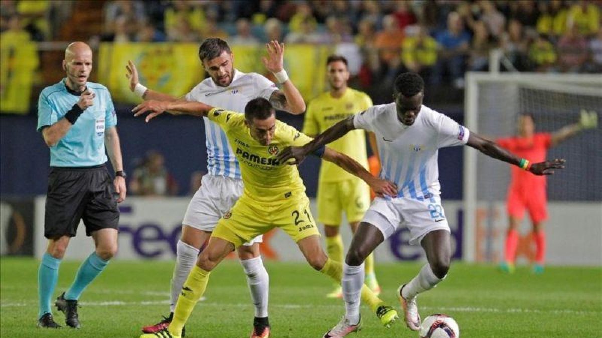 Imagen del partido Villarreal-Zurich disputado el 15 de septiembre dentro de la Europa League de esta temporada.-HEINO KALIS / REUTERS