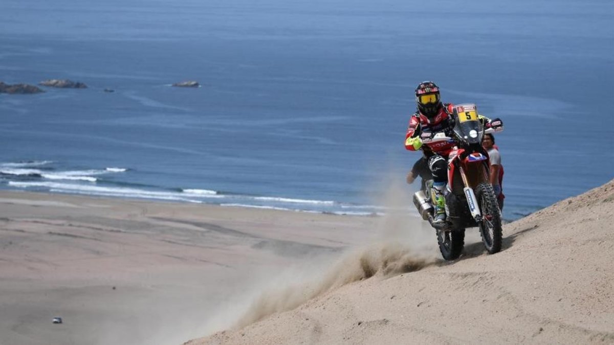 Joan Barreda, con su Honda.-/ AFP / FRANCK FIFE