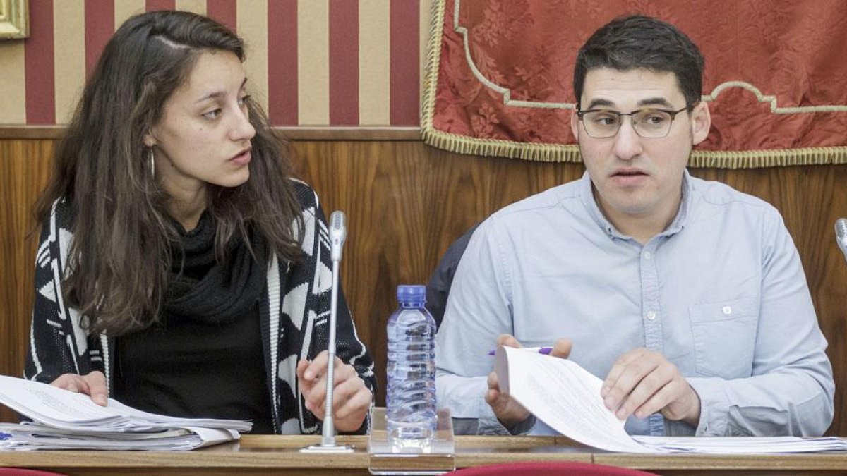 Blanca Guinea y Raúl Salinero abandonaron el proyecto de Imagina Burgos para trabajar públicamente por Podemos.-SANTI OTERO