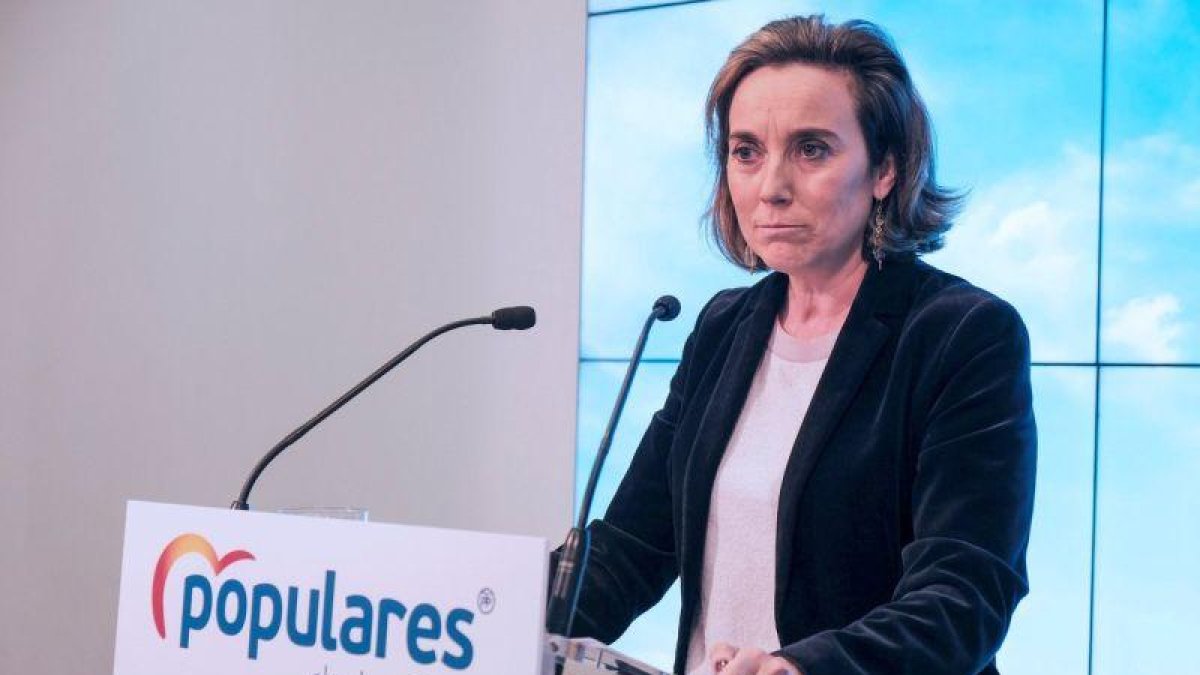 La vicepresidenta de Polítia Social del PP, Cuca Gamarra.-ABEL ALONSO (EFE)