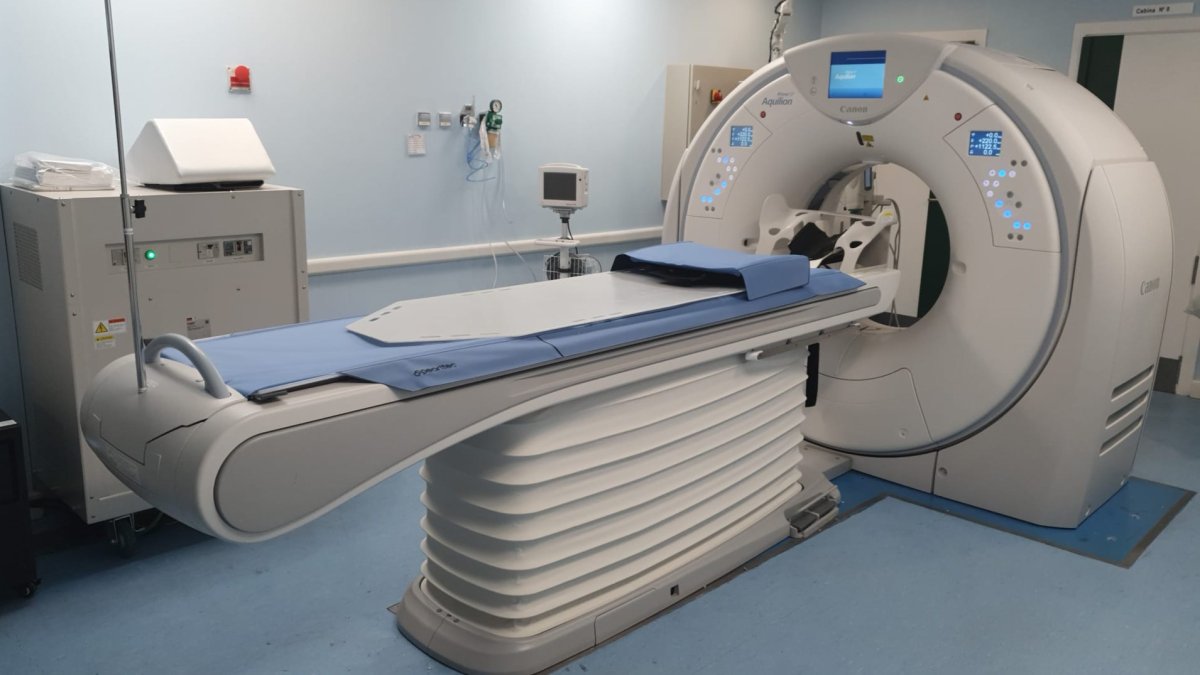 Imagen del TAC de última generación con el que innova Aranda