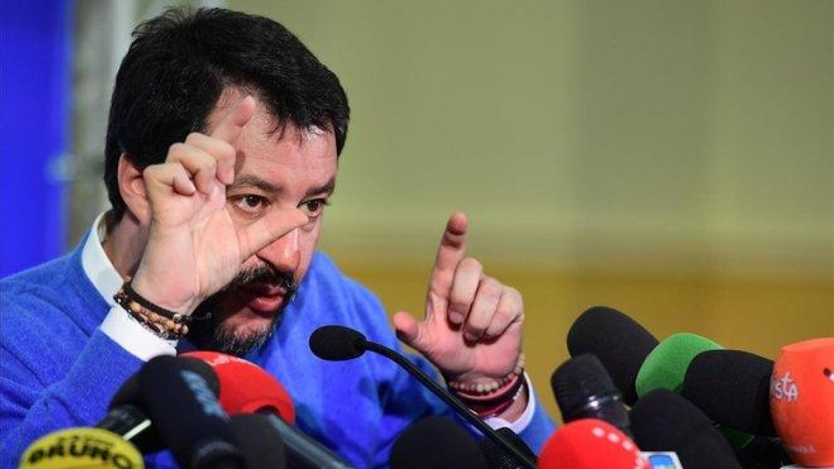 El líder de la Liga, Matteo Salvini.-AFP