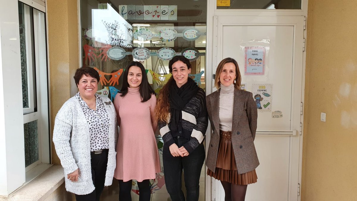 Las directoras de los Centros Rurales Agrupados, Riberduero, Antonio de Nebrija, Gloria Fuertes y Siglo XXI