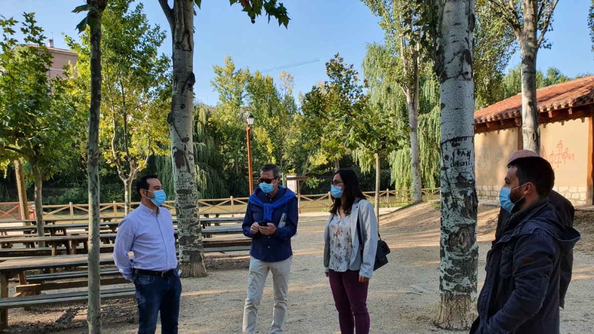 Laura Domínguez, hoy en Aranda. L. V.