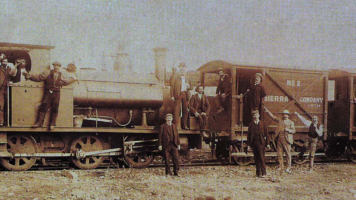 La locomotora que circuló por la Trinchera del Ferrocarril. GEE