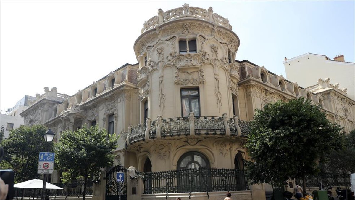 Vista de la fachada de la Sociedad General de Autores Españoles (SGAE).-CHEMA MOYA