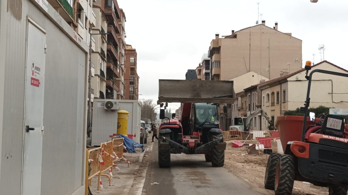 Obras en la Avenida Castilla