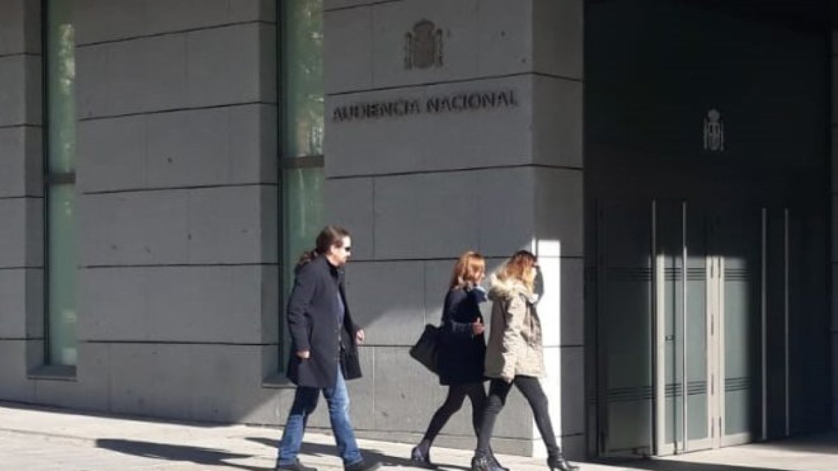 Pablo Iglesias llega a la Audiencia Nacional.-EUROPA PRESS