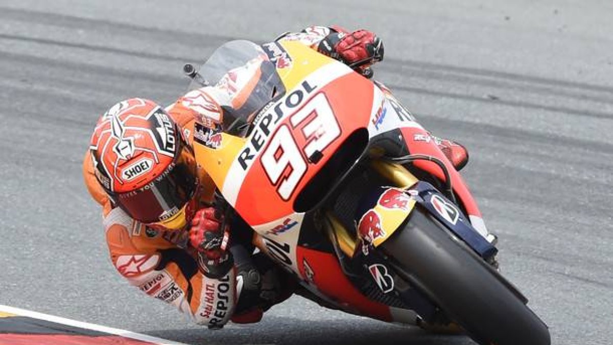 Marc Márquez, durante el GP de Alemania.-AP