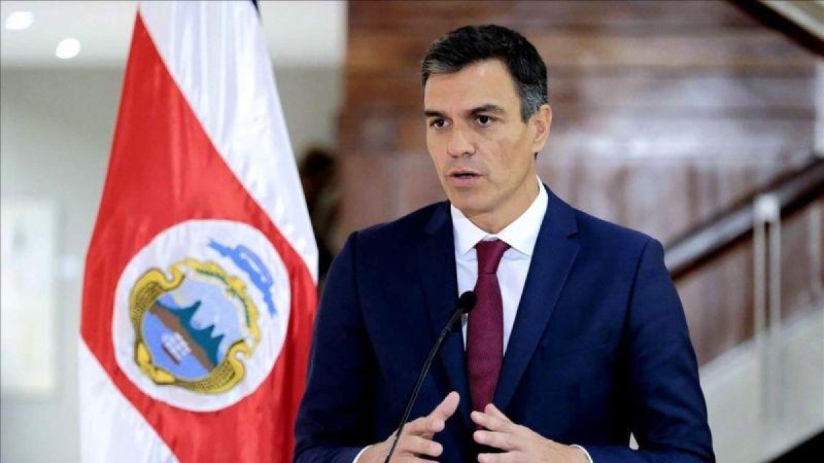 Pedro Sánchez, el pasado viernes en San José de Costa Rica.-JEFFREY ARGUEDAS (EFE)