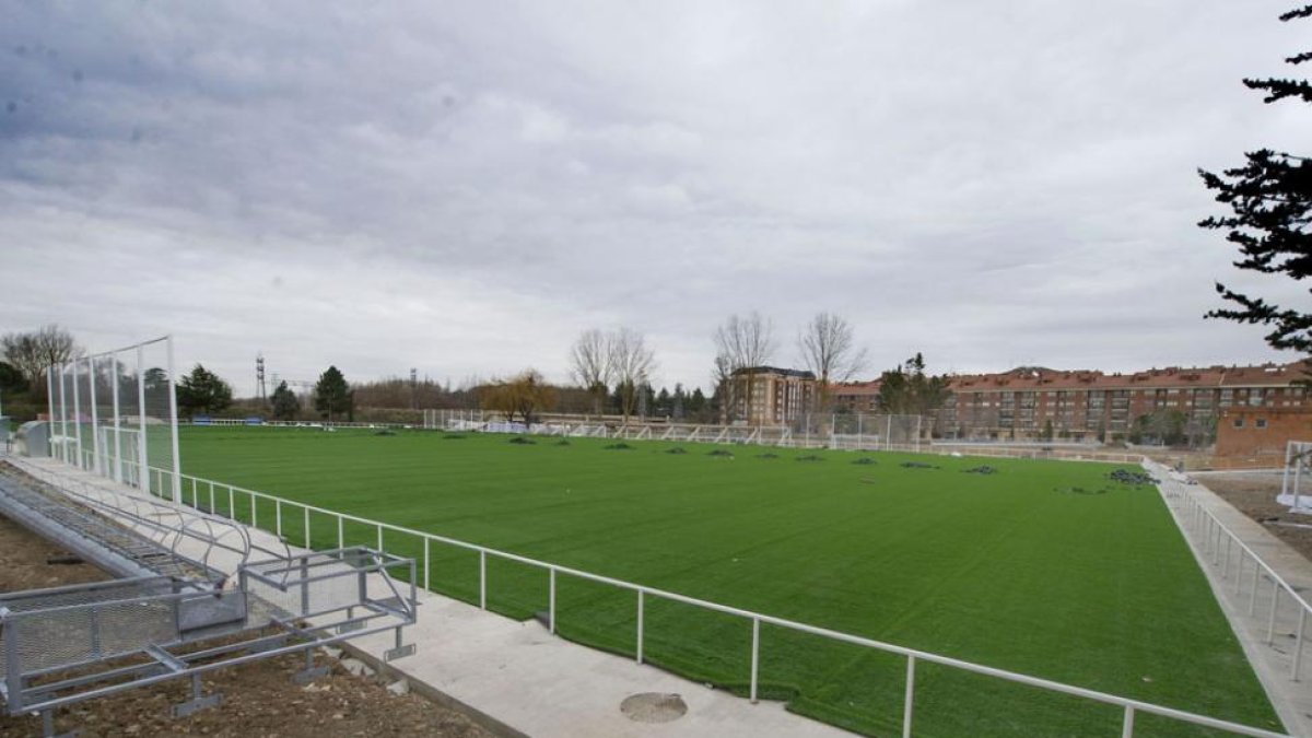 Estado que presentaba ayer el campo de rugby del complejo deportivo de San Amaro-Israel L. Murillo