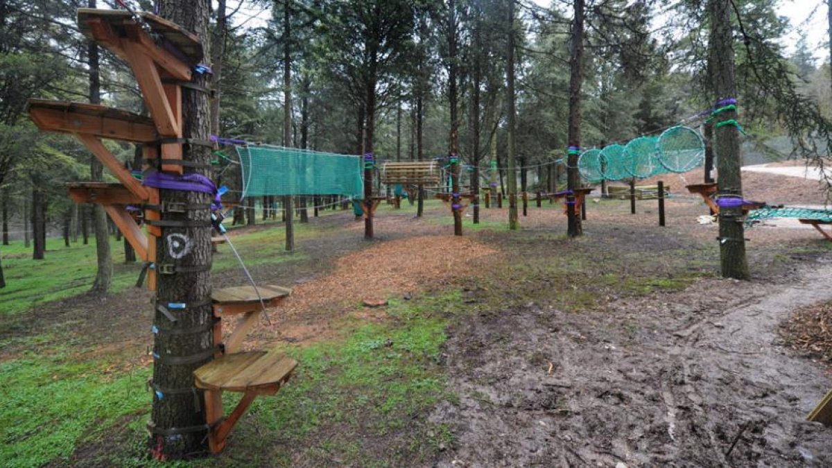 Imagen del parque de cuerdas del Casrillo. ECB