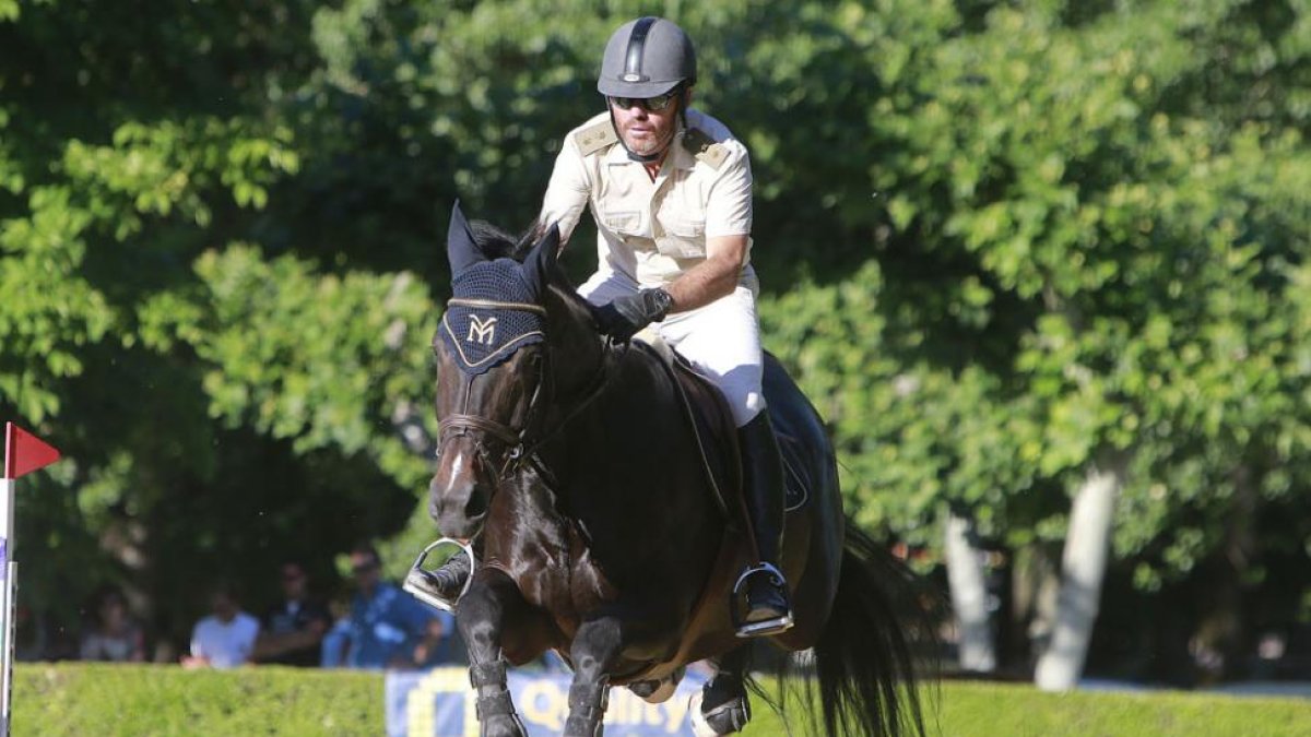 Fernández Gil Fournier metió a dos de sus caballos en el desempate, aunque no pudo entrar en el podio.-RAÚL G. OCHOA