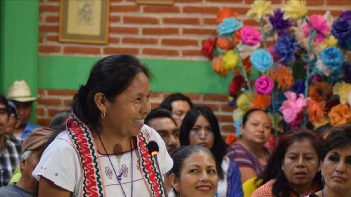 La medica tradicional de la etnia nahua  María Jesús Patricio, candidata  a las presidenciales mexicanas en el 2018.-EDUARDO TORRES