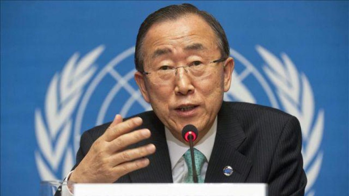 El secretario general de las Naciones Unidas Ban Ki-moon.-EFE / ARCHIVO