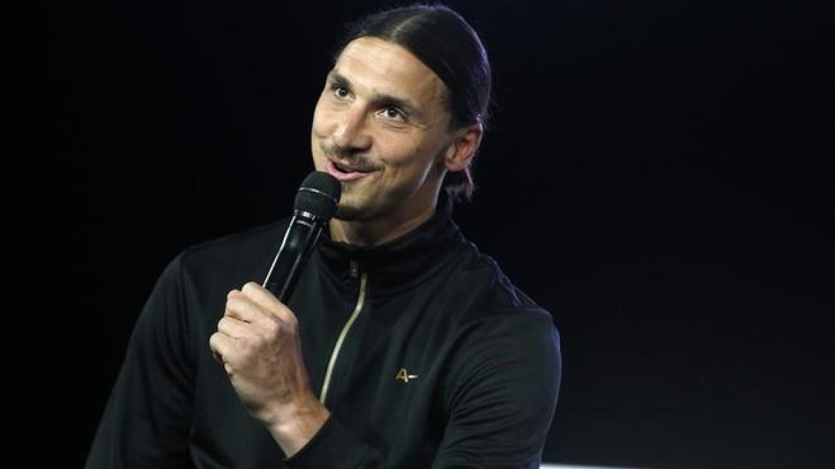 Zlatan Ibrahimovic, en un acto publicitario en París.-THIBAULT CAMUS