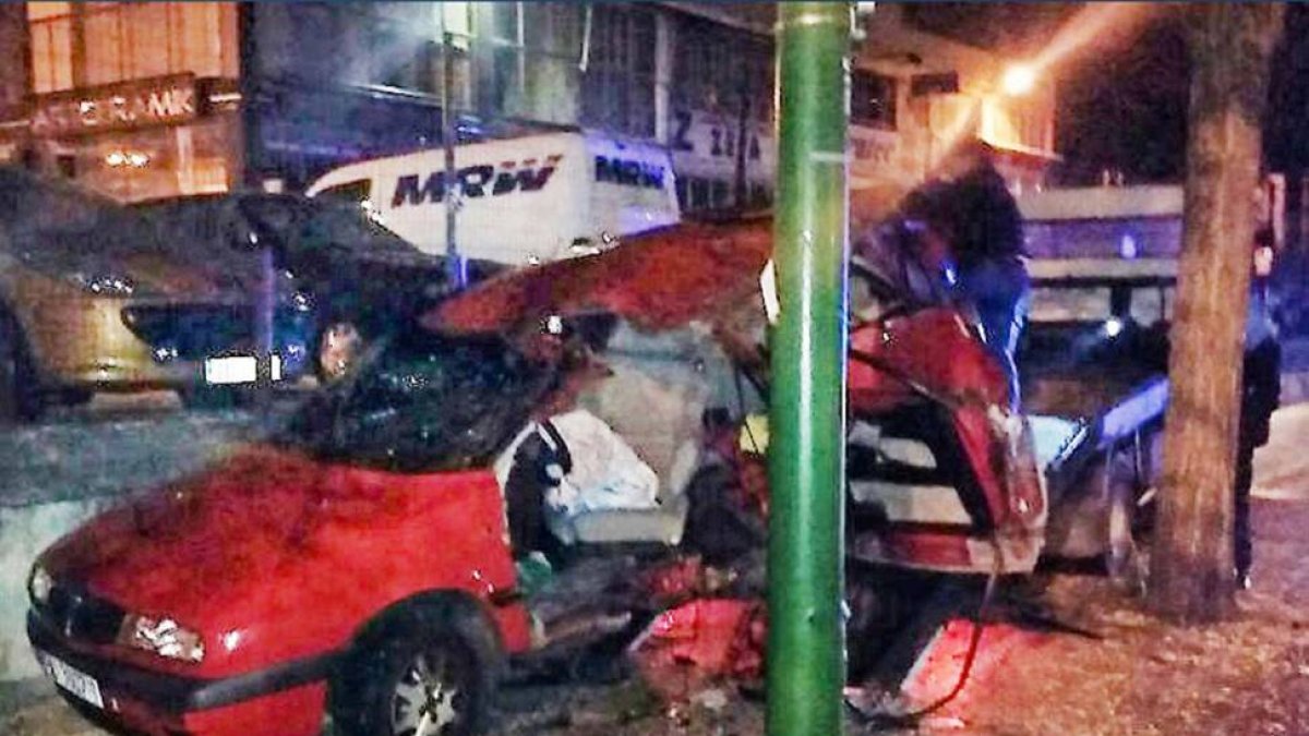 Imagen tomada tras el accidente-ECB