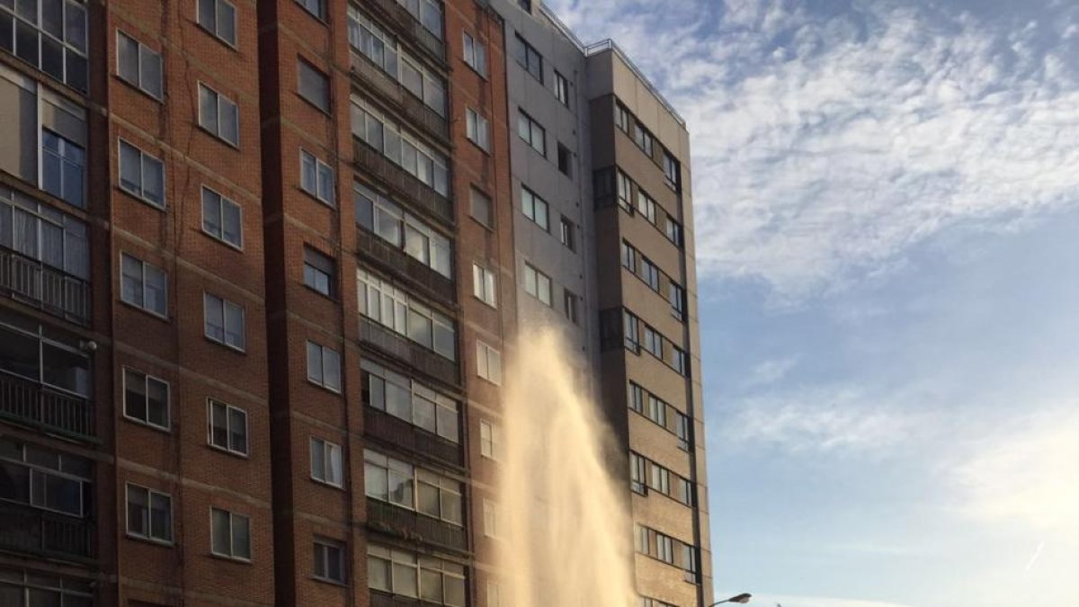 imagen del escape de agua de esta mañana-ECB