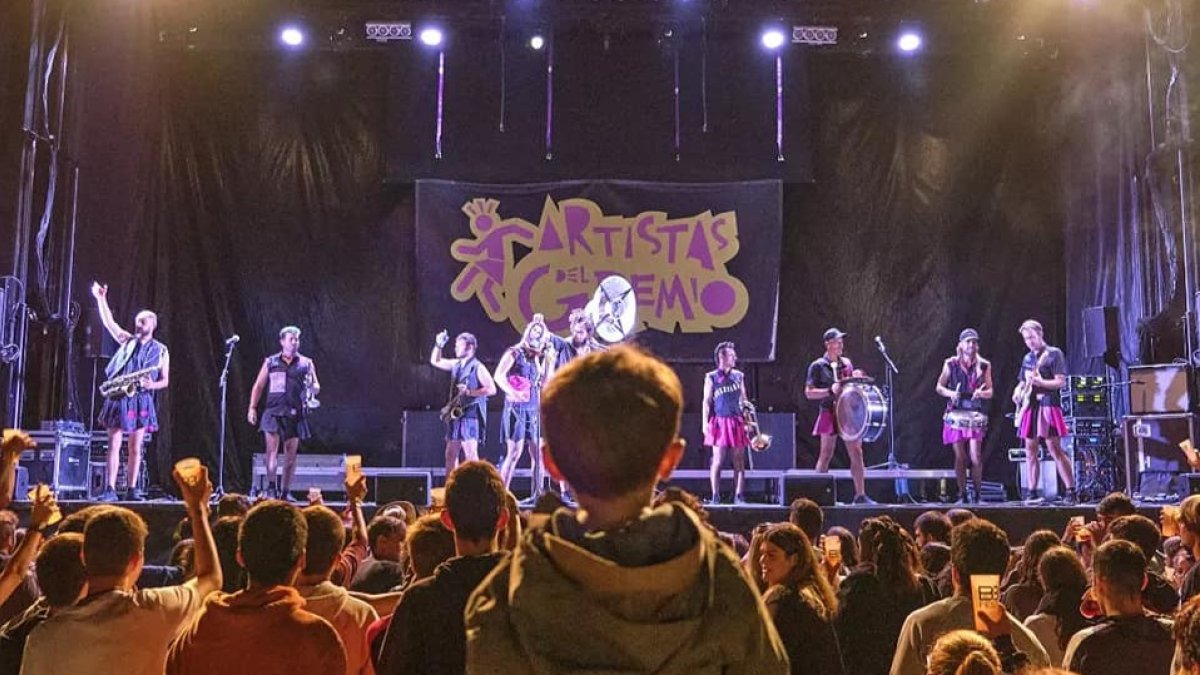 Artistas del Gremio durante su actuación en el BBFest Demanda. BBFEST