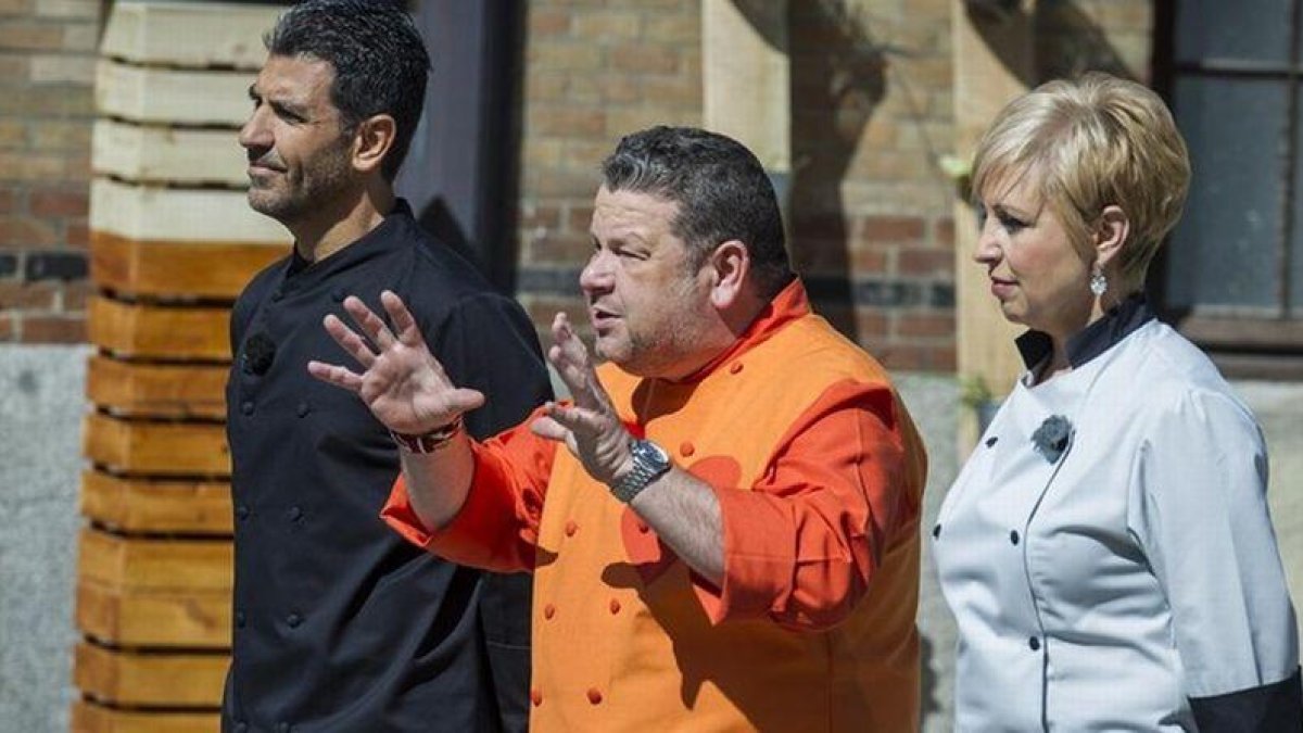 Paco Roncero, Alberto Chicotey Susi Díaz, el jurado de 'Top chef'.-ATRESMEDIA