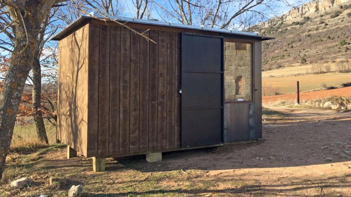 La estructura, una de las dos ideadas por Gaztelu Jerez Arquitectos junto a otra ubicada en Zamora, servirá de modelo para el resto de BIC rurales.-ECB