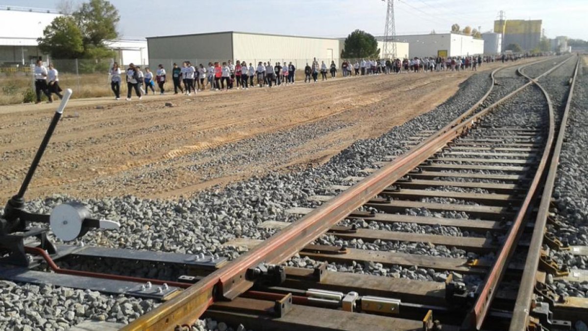 El ramal ferroviario de Prado Marina se ha convertido en una reivindicación clásica en Aranda de Duero.-L.V.