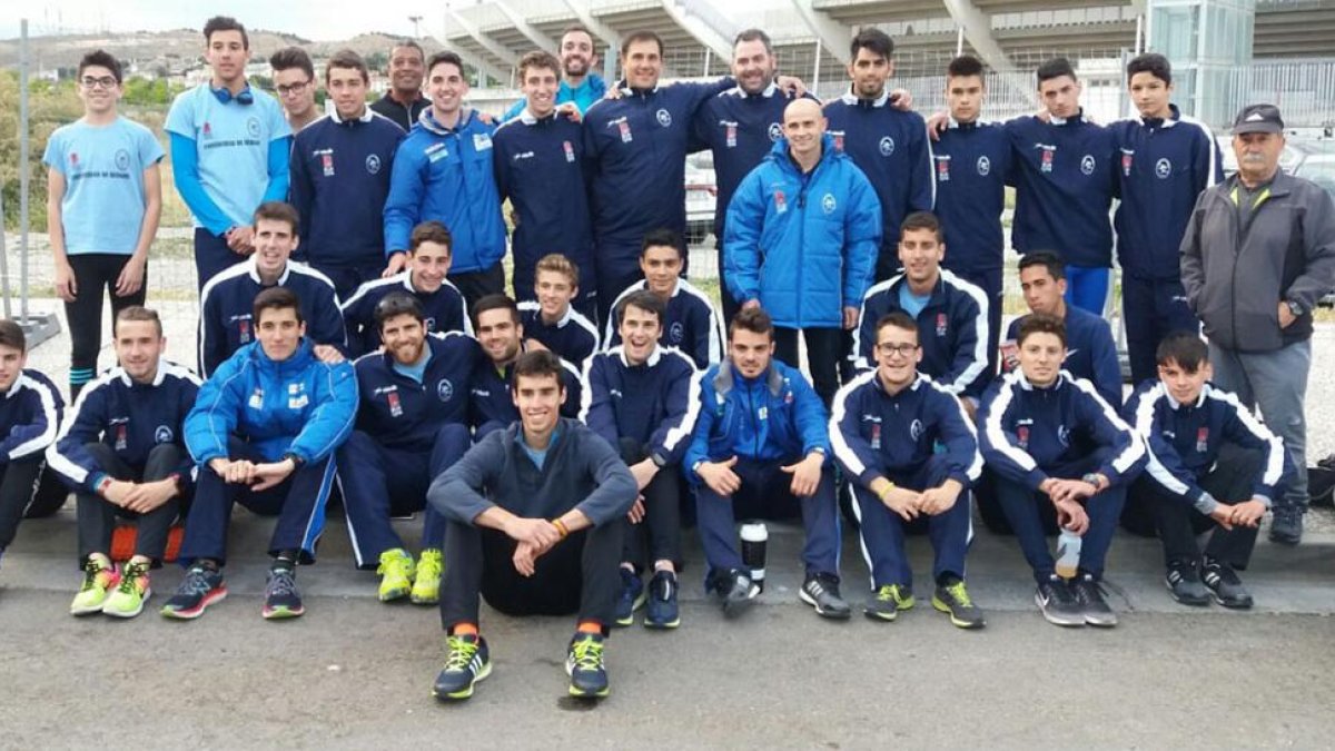 Equipo del UBU Campos de Castilla que compitió en la primera jornada de la Liga de Clubes en Zaragoza-ECB