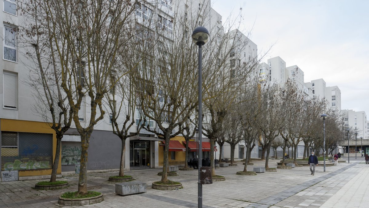 Los bloques del Paseo Comuneros, construidos en 1980, están incluidos en el padrón de inspecciones para 2022. SANTI OTERO