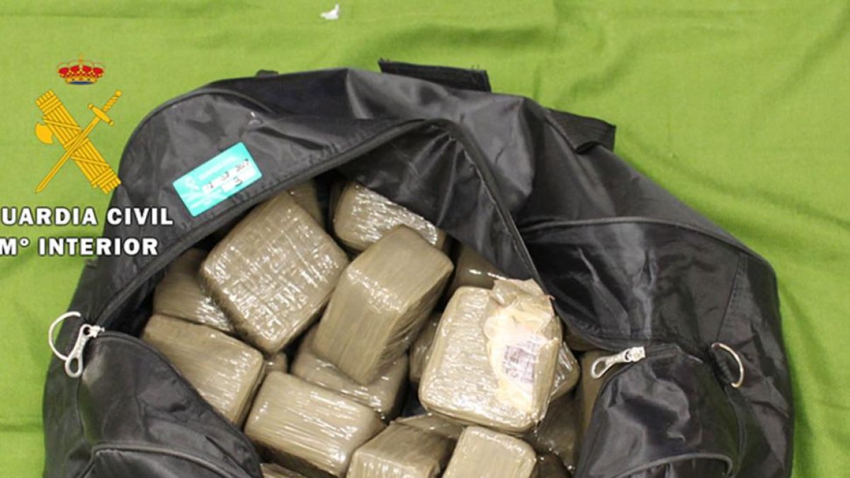 Droga incautada por la Guardia Civil.-ECB