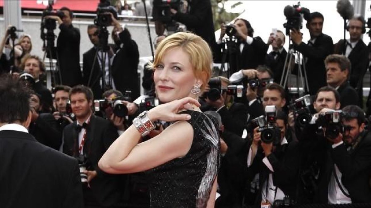 Cate Blanchett nominada a mejor actriz, en el Festival de Cannes.-AP / MATT SAYLESS