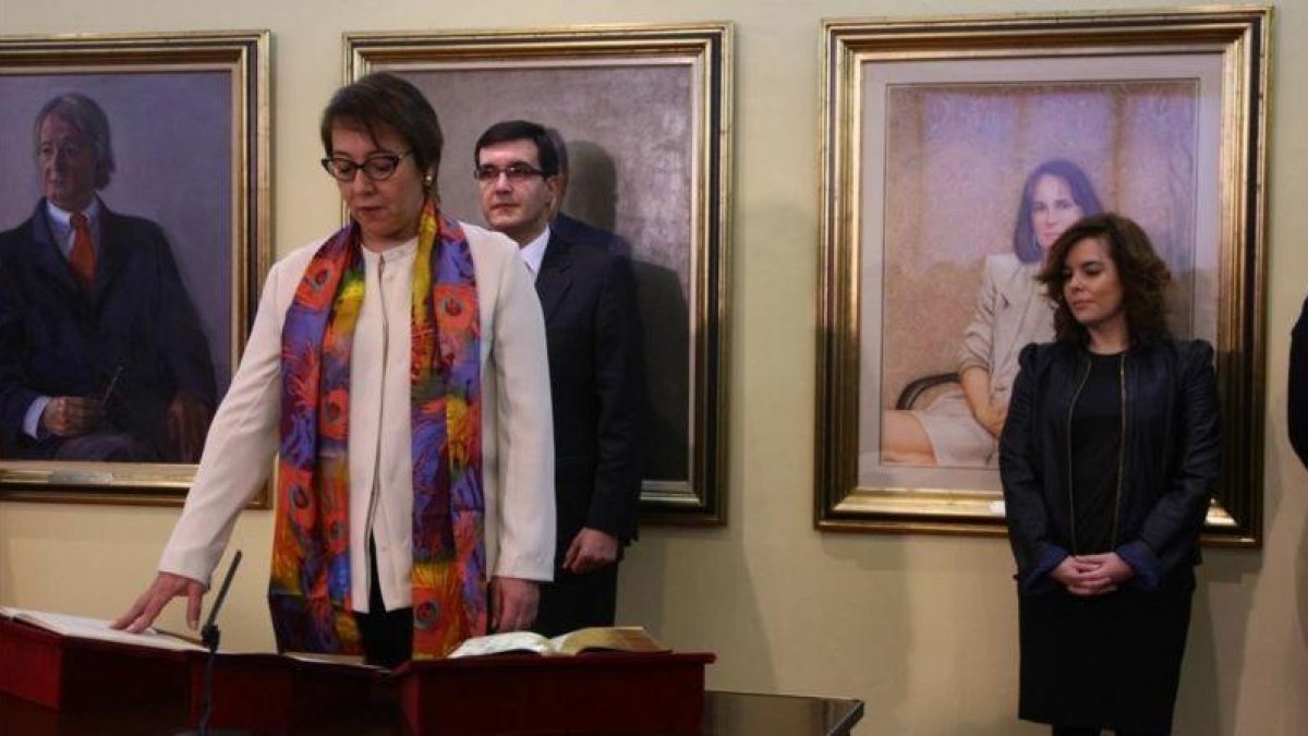 La toma de posesión de la secretaria de Estado de comunicación, Carmen Martínez Castro.-AGUSTÍN CATALÁN