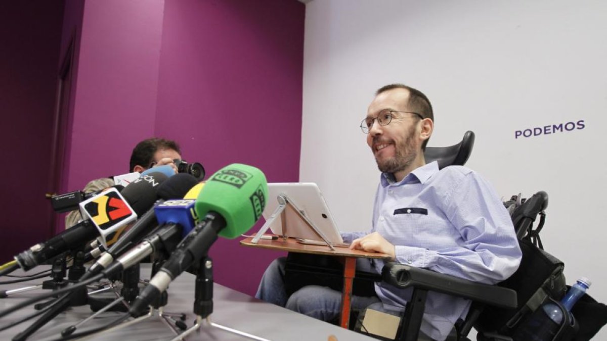El secretario de Organización de Podemos, Pablo Echenique.-EFE / JAVIER BELVER