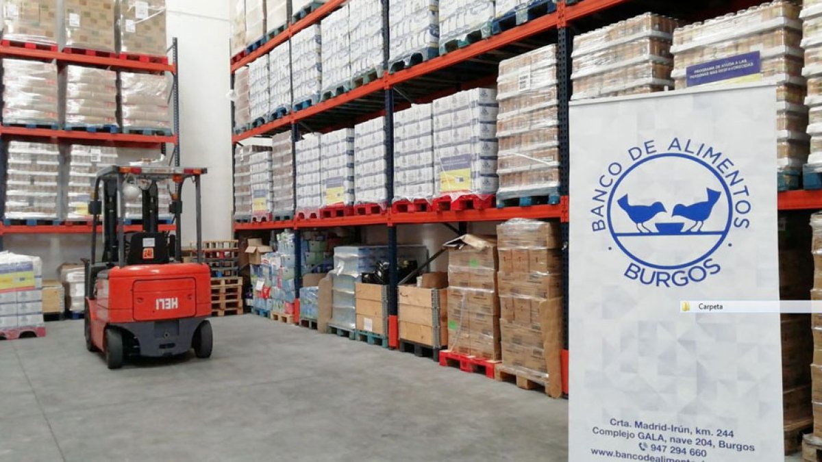 Imagen de comida almacenada en el Banco de Alimentos. ECB