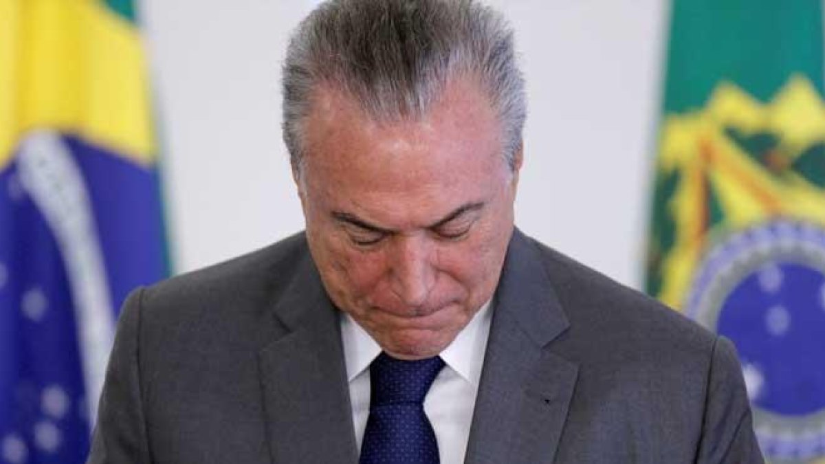 Una supuesta grabación ha puesto contra las cuerdas al presidente de Brasil.-EFE