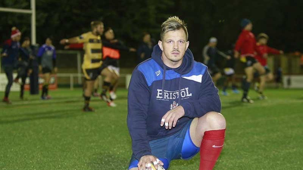 Steve Barnes posa antes de su primer entrenamiento con el UBU Colina Clinic, en noviembre de 2019. RAÚL OCHOA