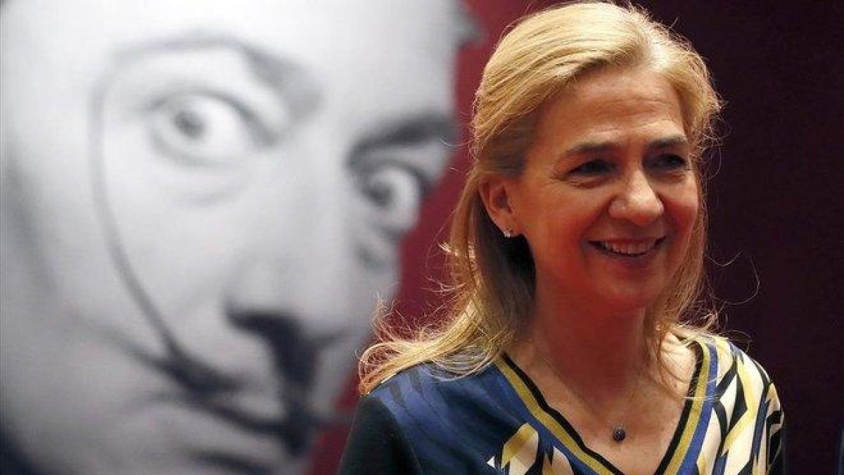 La infanta Cristina, el lunes en Moscú en la presentación de una exposición sobre Salvador Dalí.-EFE