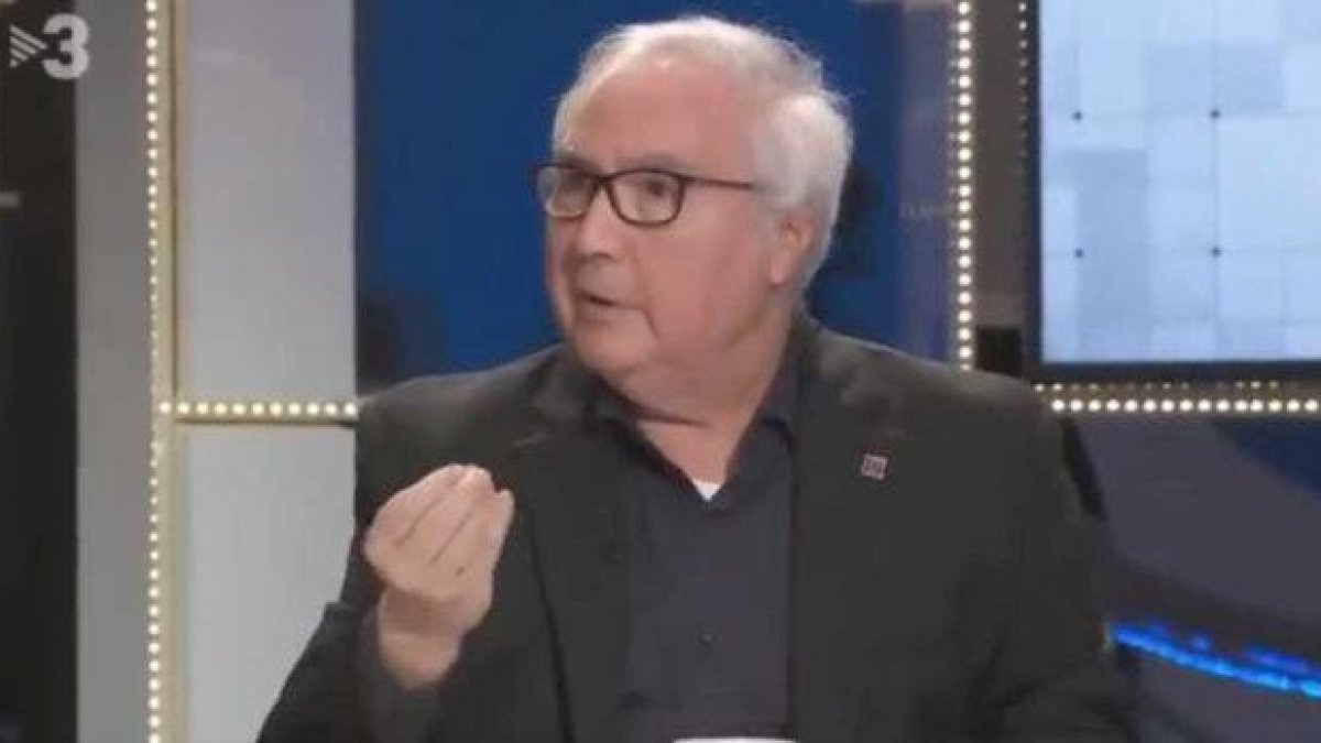 Manuel Castells, en una imagen de su intervención en ’FAQS’.-TV-3