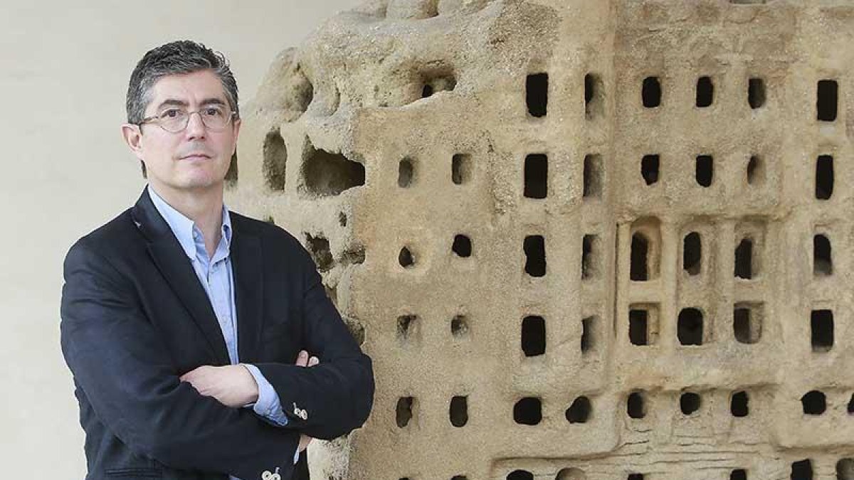 Fernando Trías ayer en el Palacio de Saldañuela.-RAÚL G. OCHOA