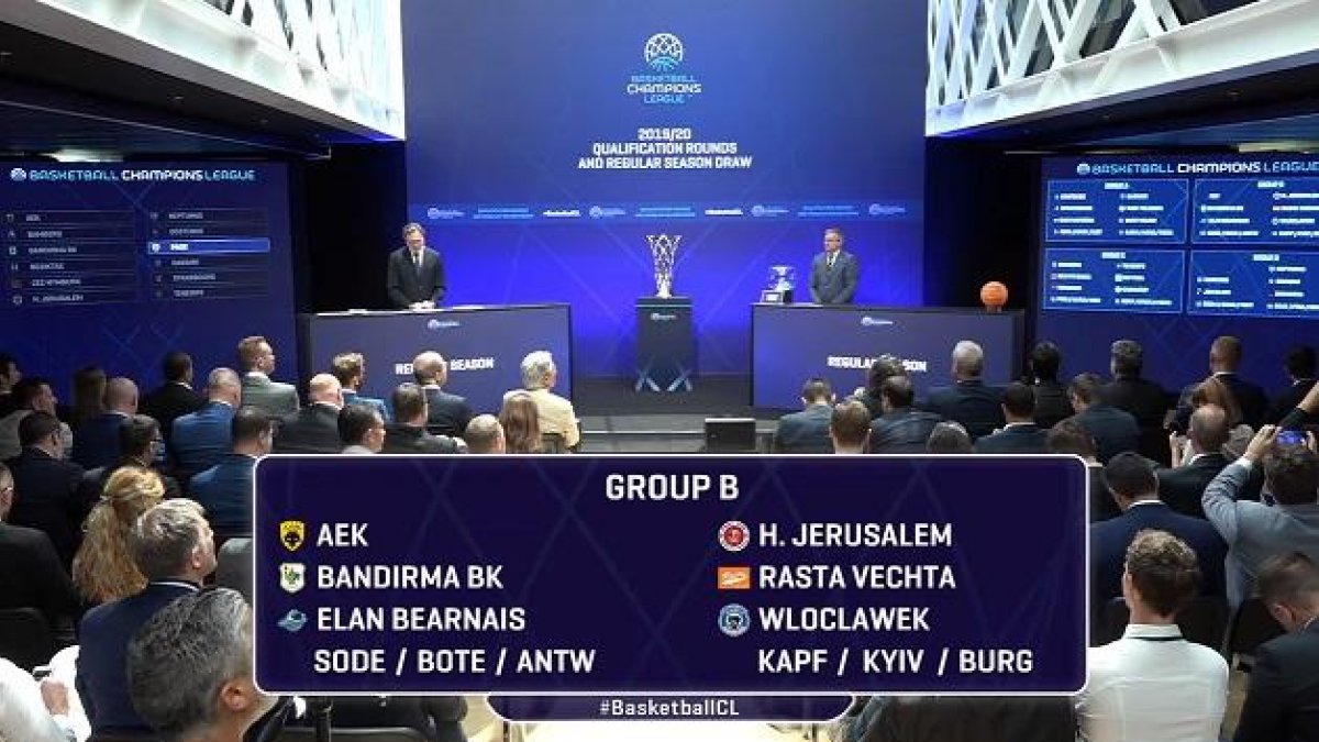 Captura con la relación de equipos que compondrán el Grupo B de laChampions League 2019-2020.-ECB