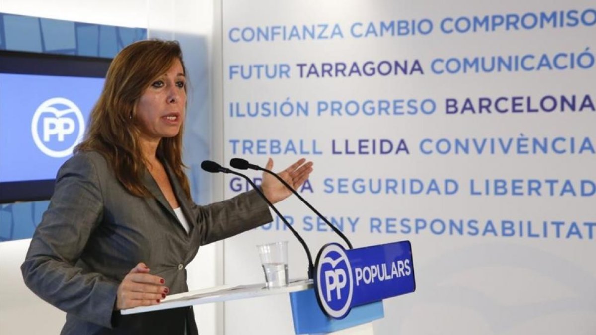 La presidenta del PPC, Alícia Sánchez-Camacho.-