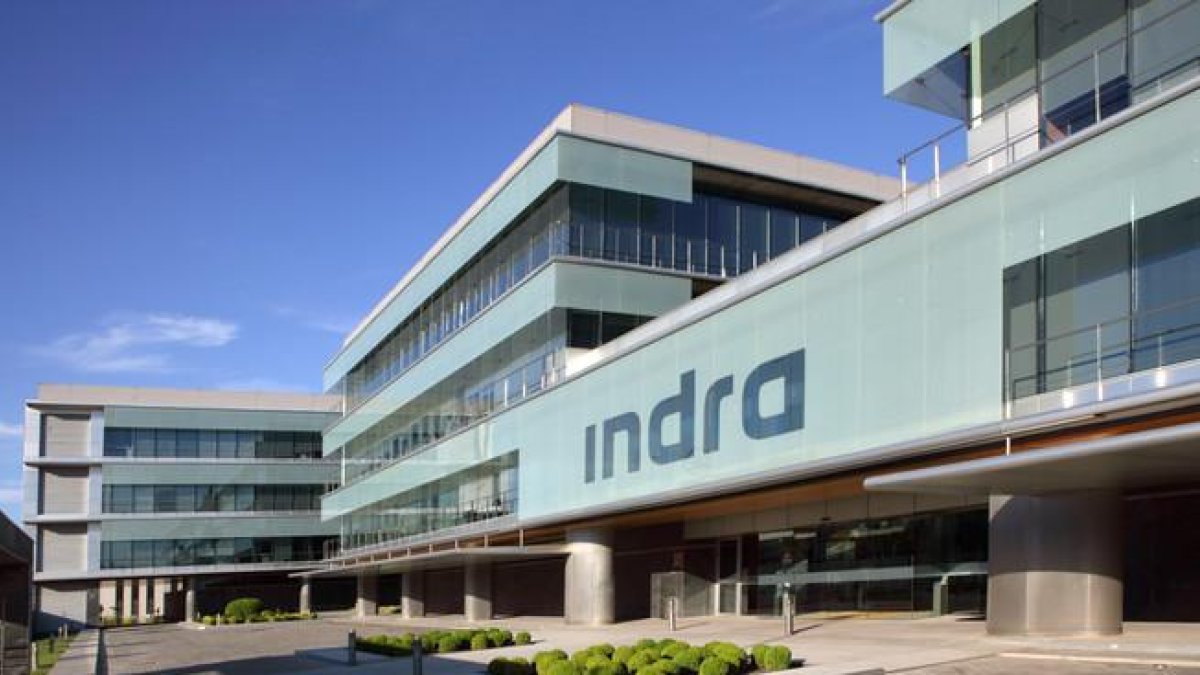 Sede central de Indra en Alcobendas (Madrid).-EL PERIÓDICO