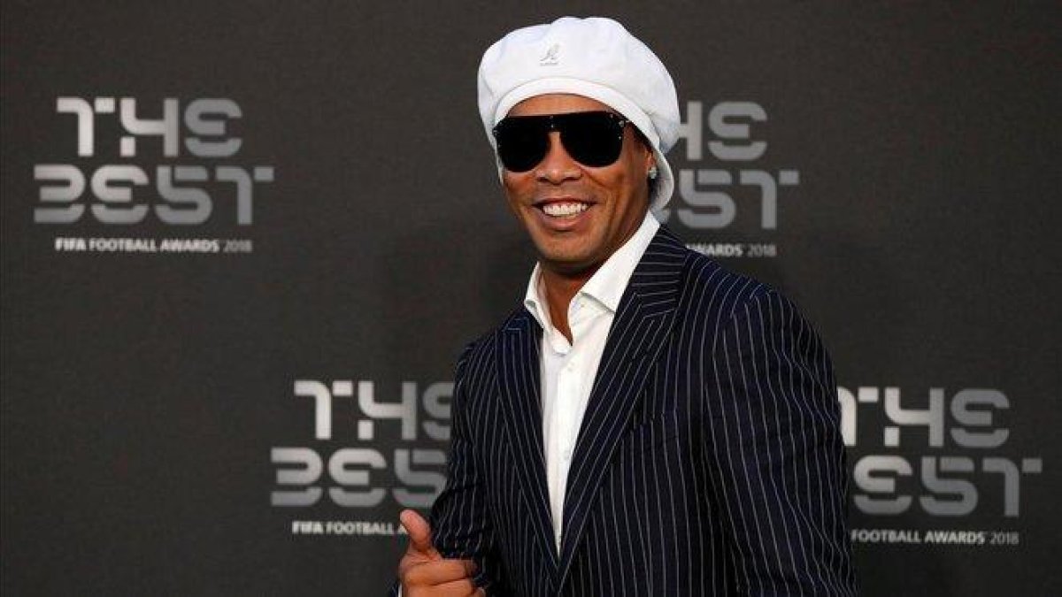 Ronaldinho, en una imagen de septiembre del 2018.-