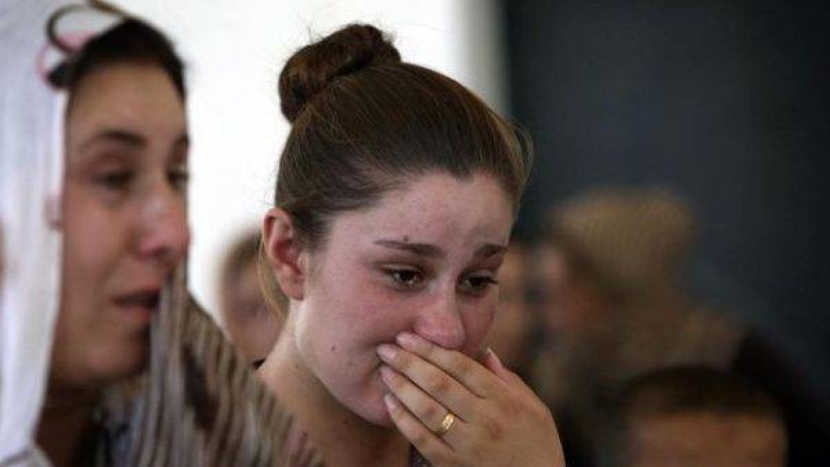 Una joven yazidi.-