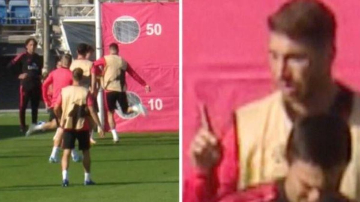 Acción discutida de Sergio Ramos.-EL PERIÓDICO