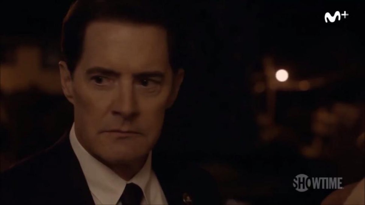 El actor Kyle MacLachlan, que encarna al agente especial Dale Cooper, en una imagen de la nueva entrega de la serie 'Twin Peaks'.-