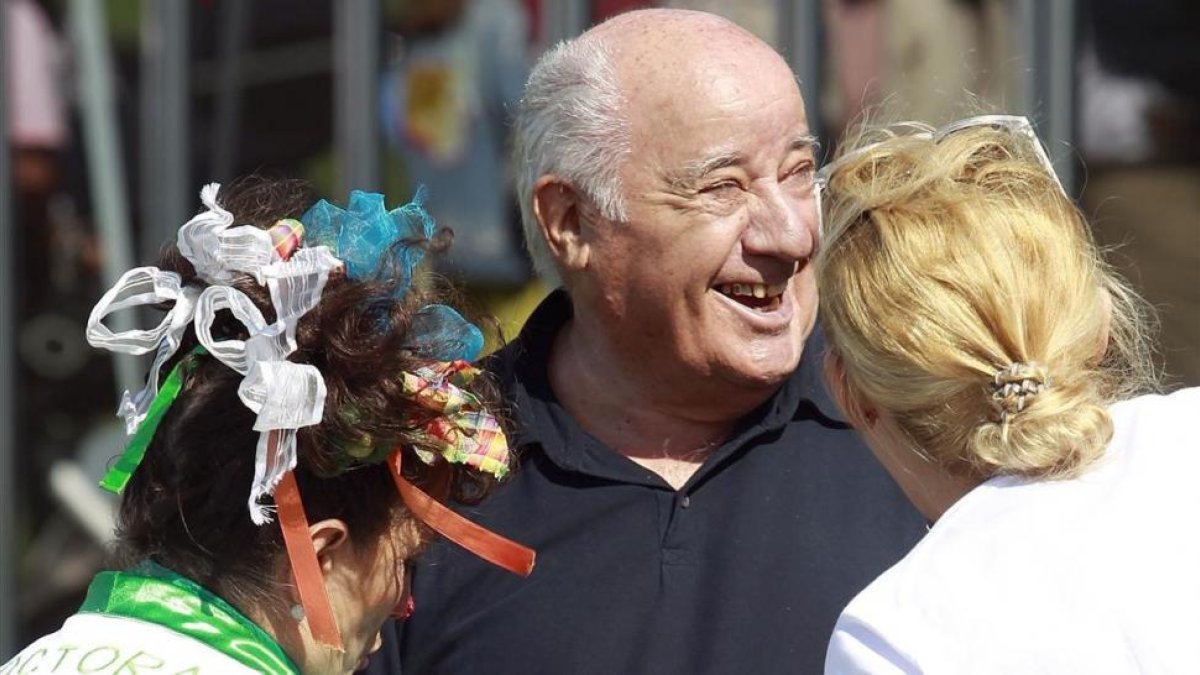 Retrato de Amancio Ortega, fundador de Zara y del Grupo Inditex, en A Coruña.-GTRES
