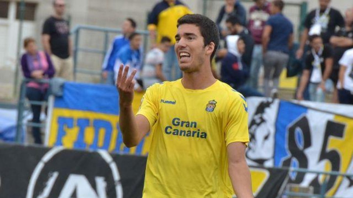 Carlos Gutiérrez, con la elástica de la UD Las Palmas-ECB