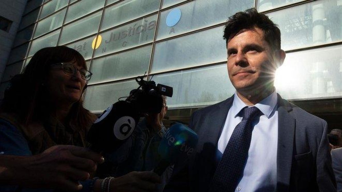 Javier Sánchez Santos, en el juzgado de València, el pasado 30 de mayo.-AFP / JOSÉ JORDAN