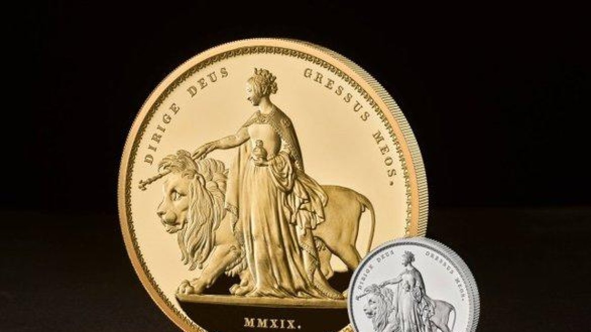 La mayor moneda del mundo, con un peso de cinco kilos-ROYAL MINT