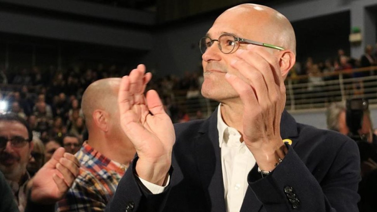 El exconseller de exteriores Raül Romeva afirma que no se marchó a Bélgica por su compromiso con el vicepresident Oriol Junqueras.-GEMMA SANCHEZ (ACN)